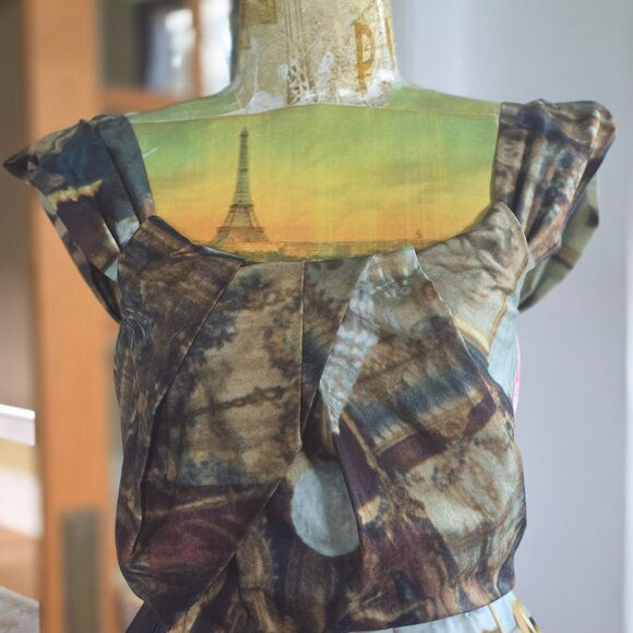 NWT Vivienne Westwood Anglomania Women’s Liberty Dress, Salon Print -- 38, US 2 - Picture 3 of 15